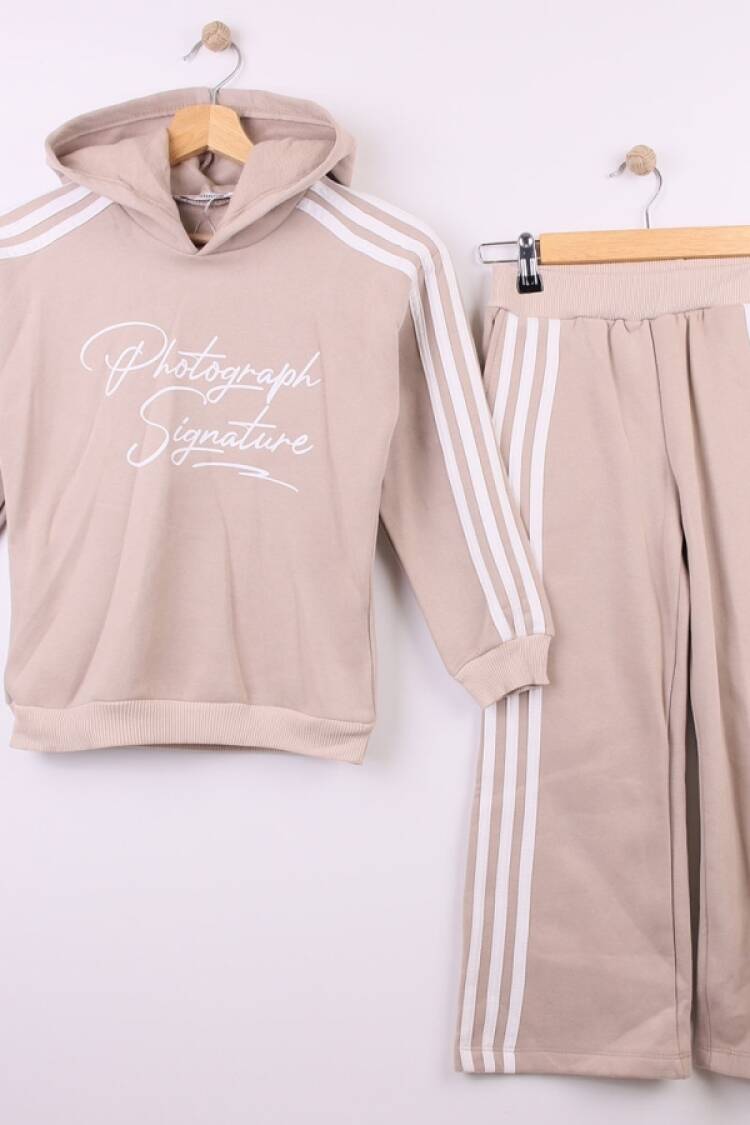 Girls' Suits - B1 - Photograph Baskılı Kız Takım 3ip Şardonlu - Brand: MİSS MELİNDA - Women & Kids, Baby Clothes Wholesale - Globality Store