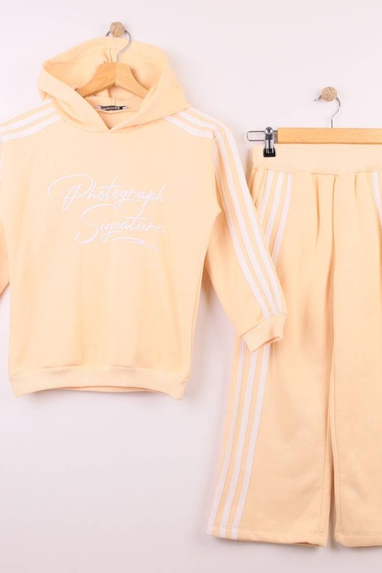 Girls' Suits - B1 - Photograph Baskılı Kız Takım 3ip Şardonlu - Brand: MİSS MELİNDA - Women & Kids, Baby Clothes Wholesale - Globality Store