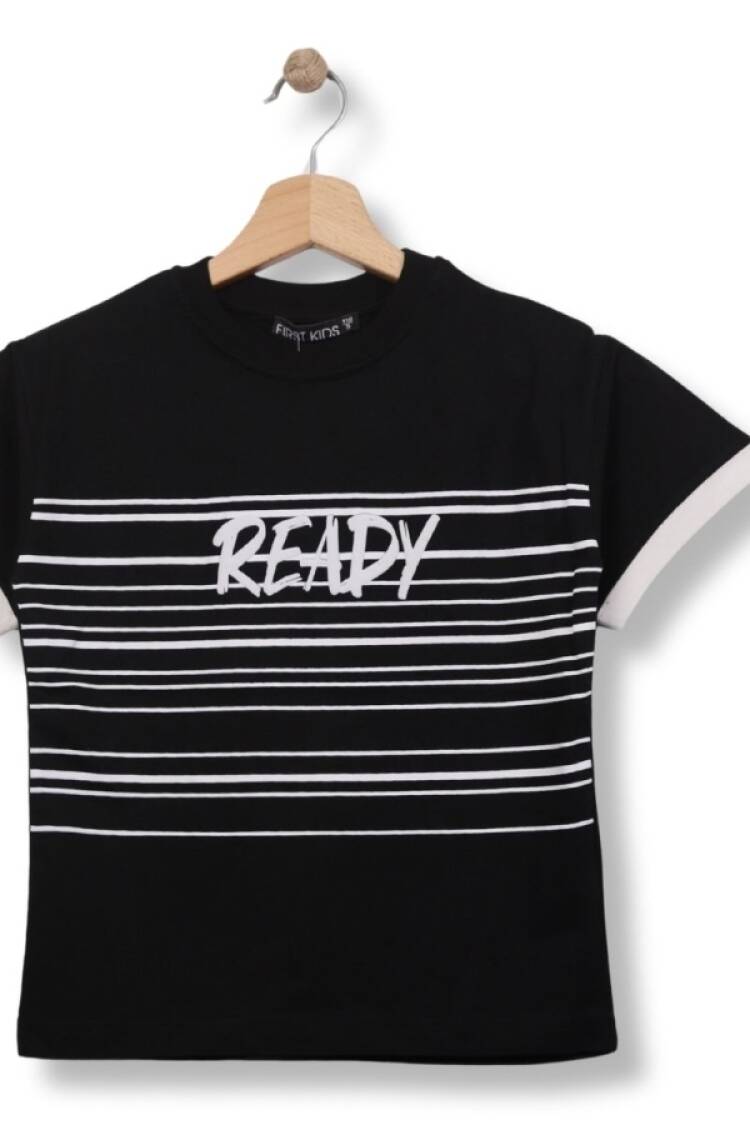 Boys' Tops - B1 - Ready Baskılı Erkek Tişört - Brand: FİRST KİDS - Women & Kids, Baby Clothes Wholesale - Globality Store