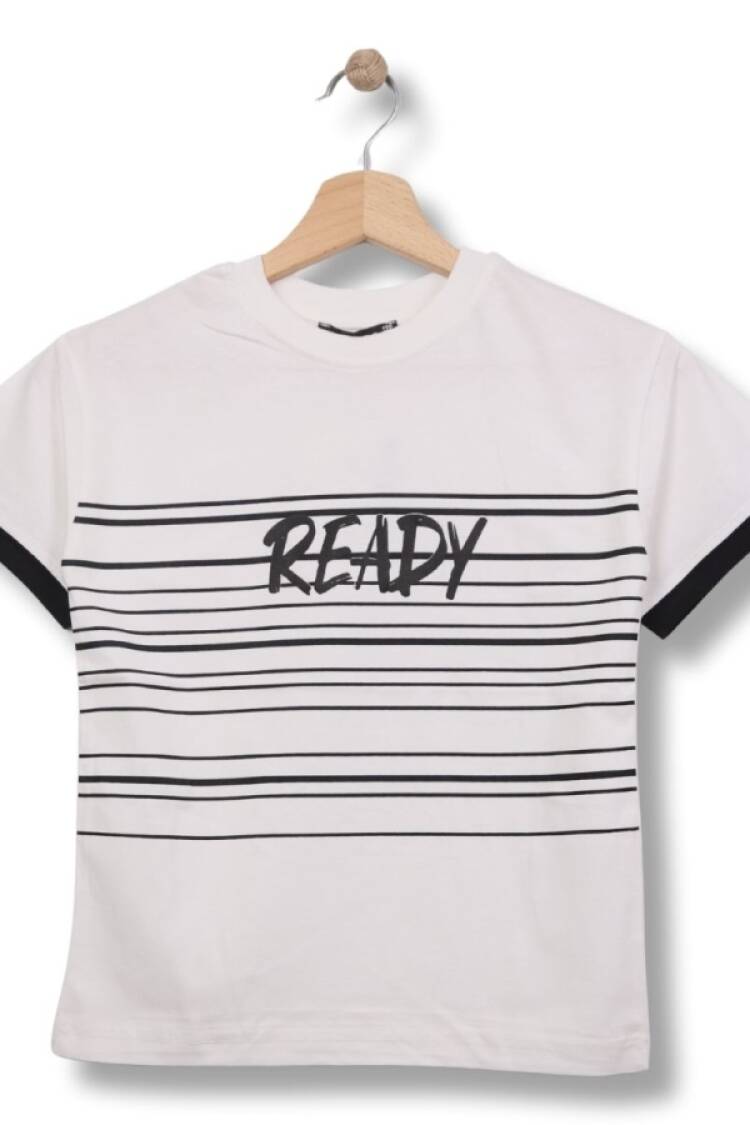 Boys' Tops - B1 - Ready Baskılı Erkek Tişört - Brand: FİRST KİDS - Women & Kids, Baby Clothes Wholesale - Globality Store