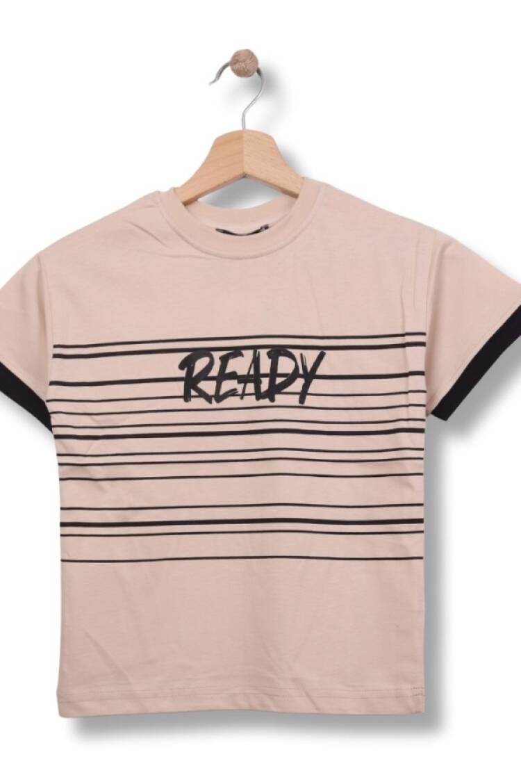 Boys' Tops - B1 - Ready Baskılı Erkek Tişört - Brand: FİRST KİDS - Women & Kids, Baby Clothes Wholesale - Globality Store