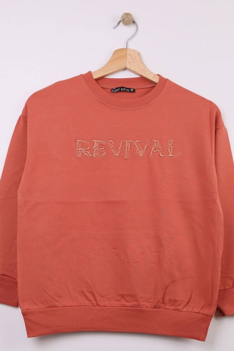 Boys' Tops - B1 - Revival Baskılı Erkek Sweat - Brand: FİRST KİDS - Women & Kids, Baby Clothes Wholesale - Globality Store