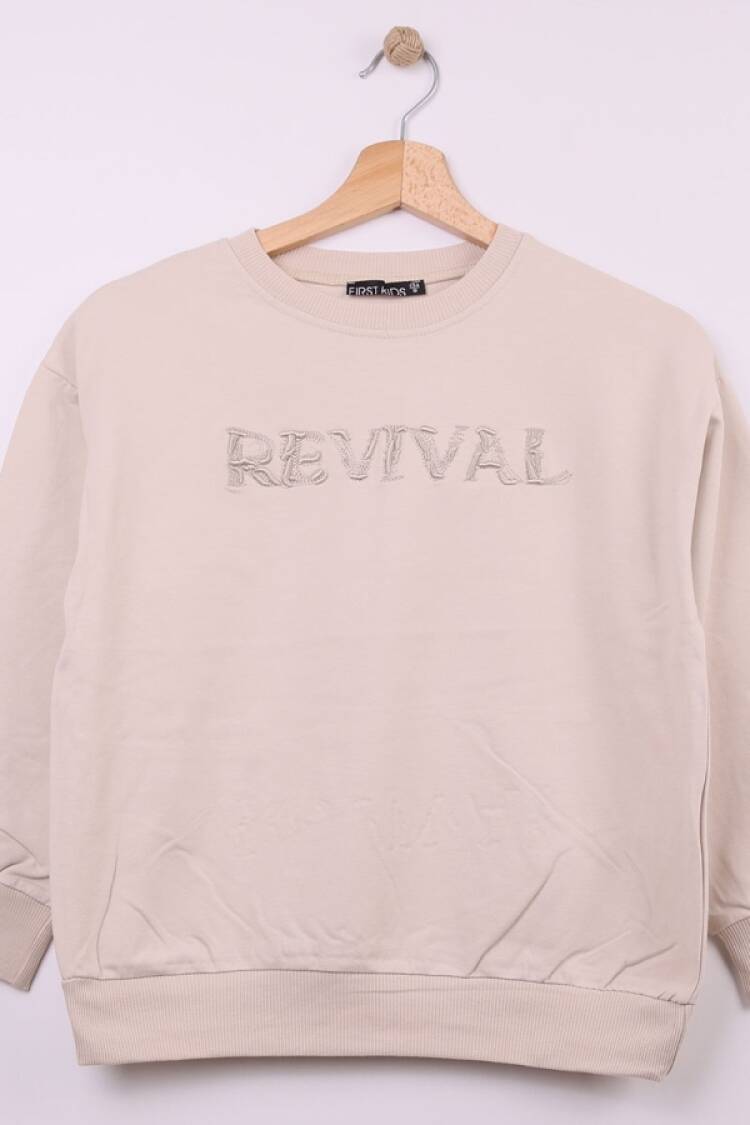 Boys' Tops - B1 - Revival Baskılı Erkek Sweat - Brand: FİRST KİDS - Women & Kids, Baby Clothes Wholesale - Globality Store