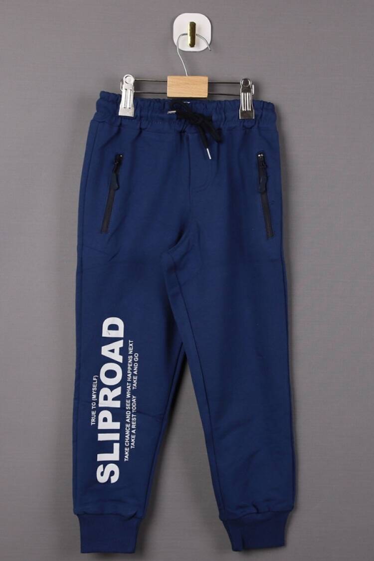 Eşofman Tek Alt - B1 - Sliproad Baskılı Fermuarlı Erkek Tek Alt - Brand: CARİBOU - Women & Kids, Baby Clothes Wholesale - Globality Store