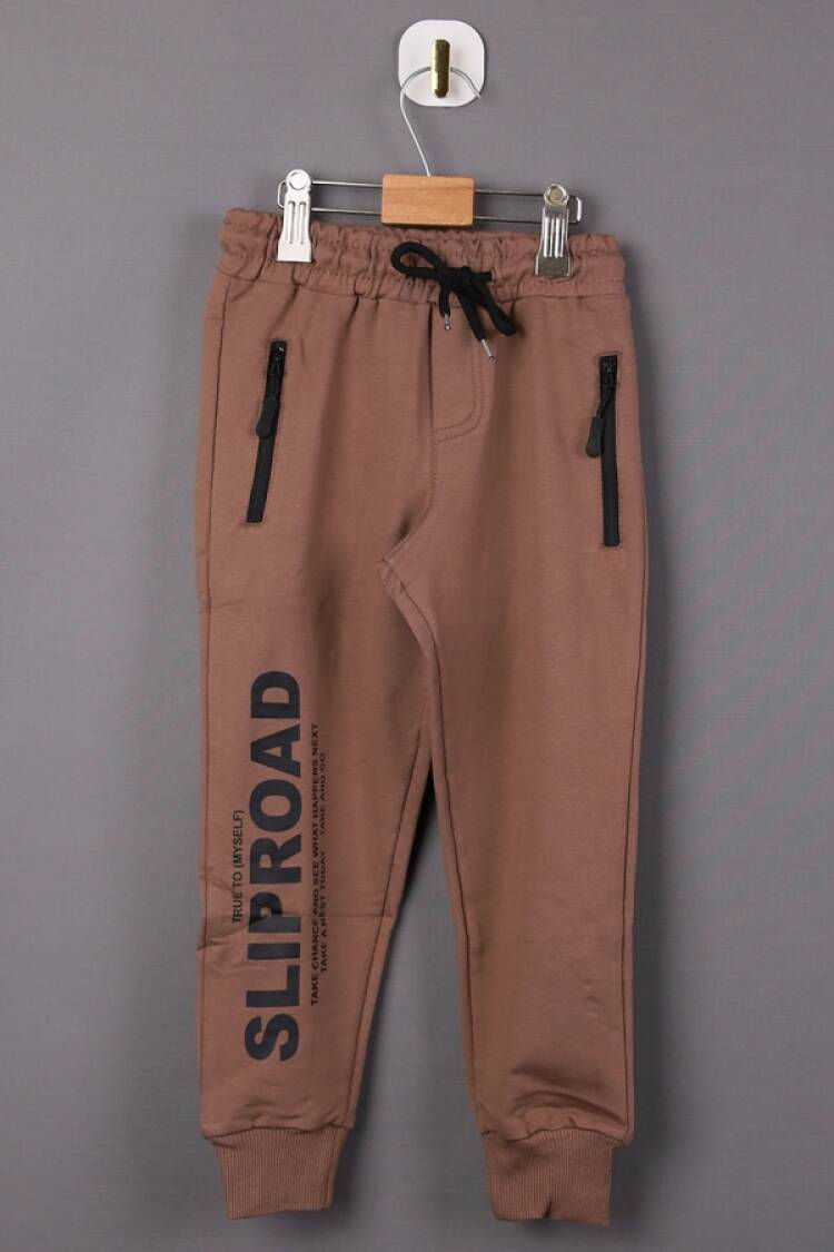 Eşofman Tek Alt - B1 - Sliproad Baskılı Fermuarlı Erkek Tek Alt - Brand: CARİBOU - Women & Kids, Baby Clothes Wholesale - Globality Store