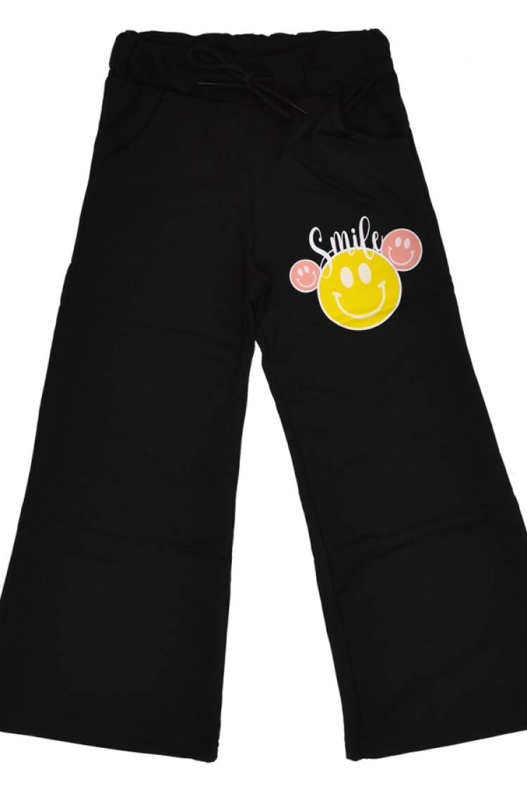 Girls' Suits - B1 - Smile Baskılı Kız Tek Alt - Brand: CARİBOU - Women & Kids, Baby Clothes Wholesale - Globality Store
