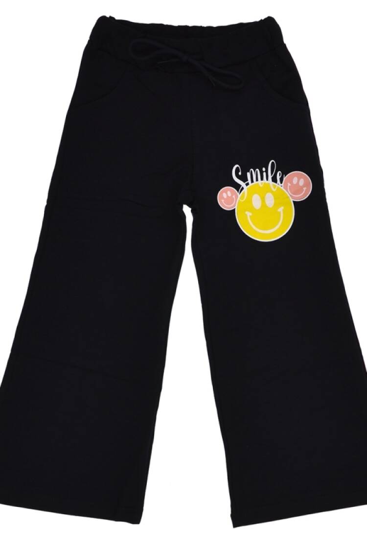 Girls' Suits - B1 - Smile Baskılı Kız Tek Alt - Brand: CARİBOU - Women & Kids, Baby Clothes Wholesale - Globality Store