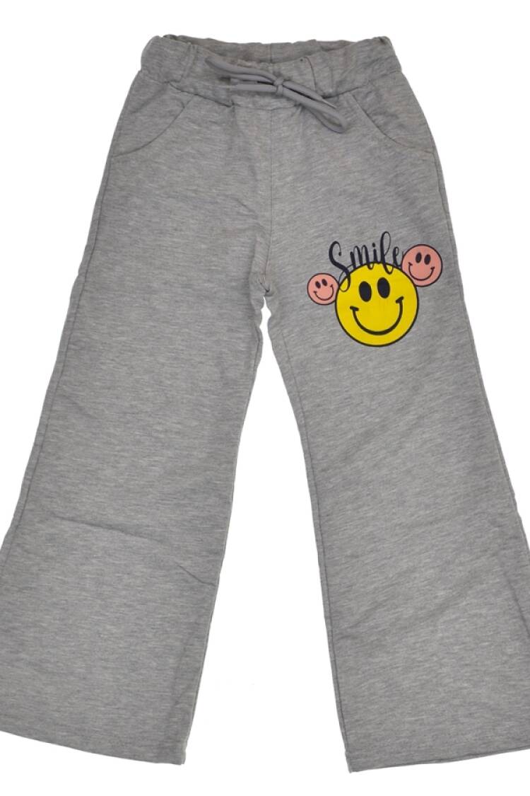 Girls' Suits - B1 - Smile Baskılı Kız Tek Alt - Brand: CARİBOU - Women & Kids, Baby Clothes Wholesale - Globality Store
