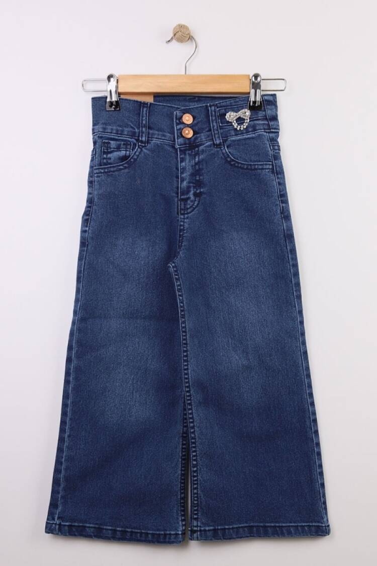 Girls' Bottom Wear - B1 - Taş Detaylı Kız Pantolon - Brand: BAYHAS - Women & Kids, Baby Clothes Wholesale - Globality Store