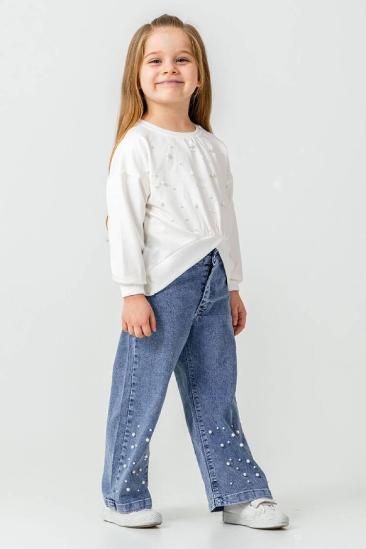 Girls' Suits - B1 - Taş Detaylı Kız Takım - Brand: PAMPAL KİDS - Women & Kids, Baby Clothes Wholesale - Globality Store