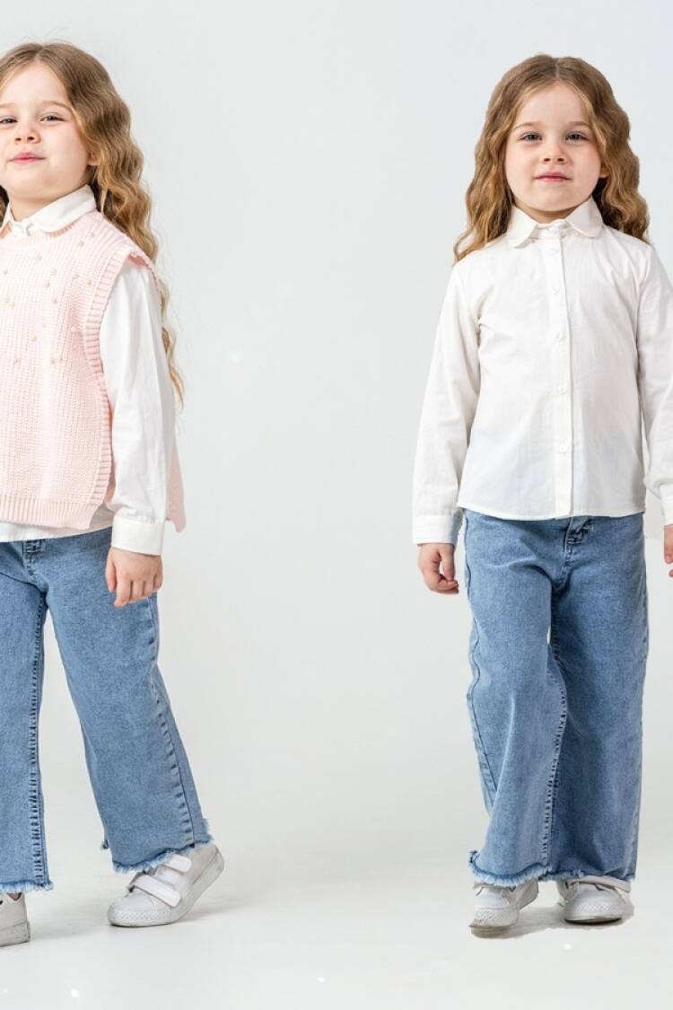 Girls' Suits - B1 - Taş Detaylı Triko Kız Takım - Brand: PAMPAL KİDS - Women & Kids, Baby Clothes Wholesale - Globality Store