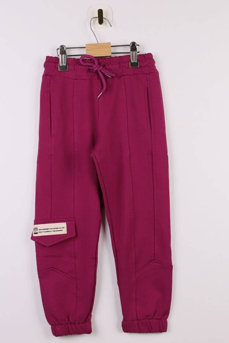 Girls' Suits - B1 - Tek Komando Cepli Kız Tek Alt - Brand: CARİBOU - Women & Kids, Baby Clothes Wholesale - Globality Store
