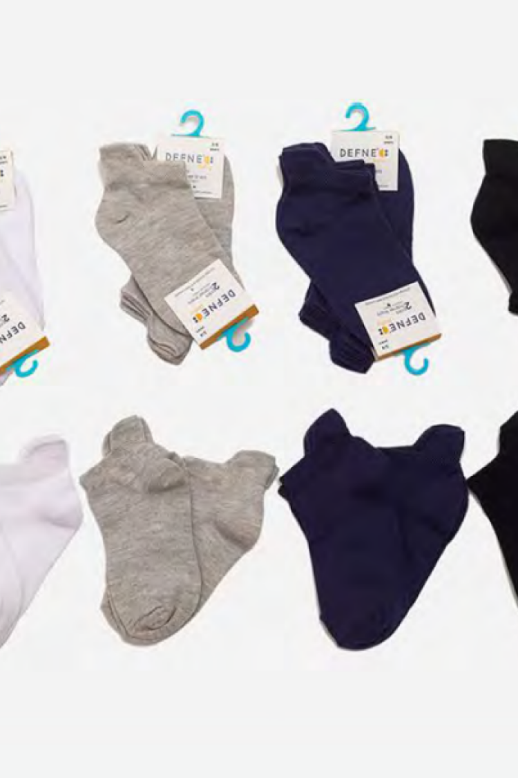 Underwear - Socks - Pajamas - Toptan 24 Çift Bebe Patik Çorap (Kutu) 1064-DFN2P-E008-22(3-4) - Brand: Defne - Women & Kids, Baby Clothes Wholesale - Globality Store