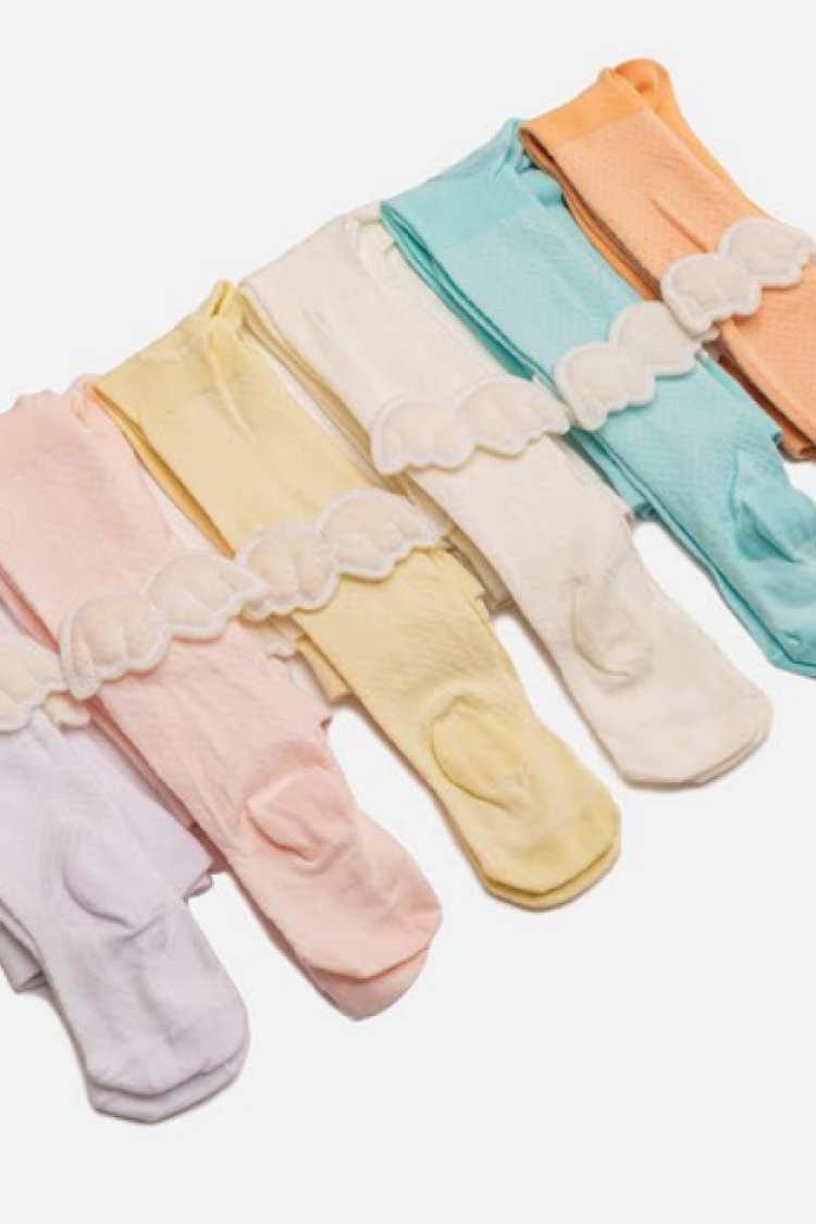 Underwear - Socks - Pajamas - Toptan 6'lı Aksesuarlı Kız Bebek Külotlu Çorap 1064-KKLT-J007-21(6-12) - Brand: Defne - Women & Kids, Baby Clothes Wholesale - Globality Store
