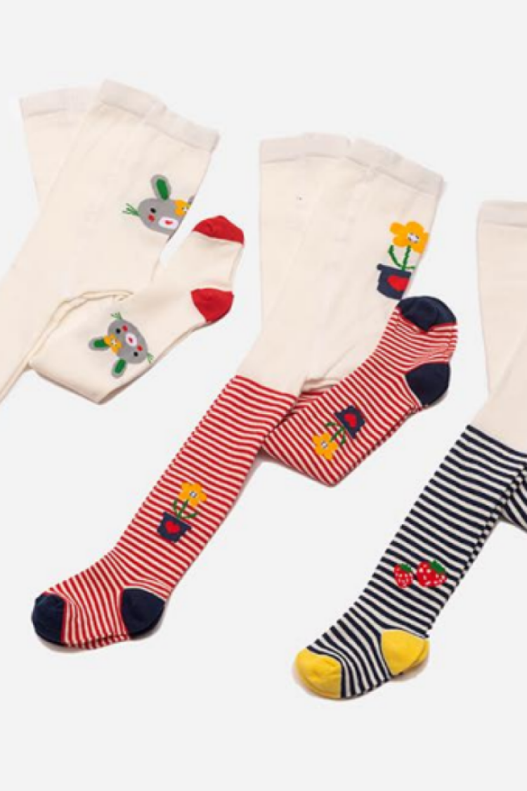 Underwear - Socks - Pajamas - Toptan 6'lı Bebek Külotlu Çorap 1064-KKLT-021-21(12-18) - Brand: Defne - Women & Kids, Baby Clothes Wholesale - Globality Store