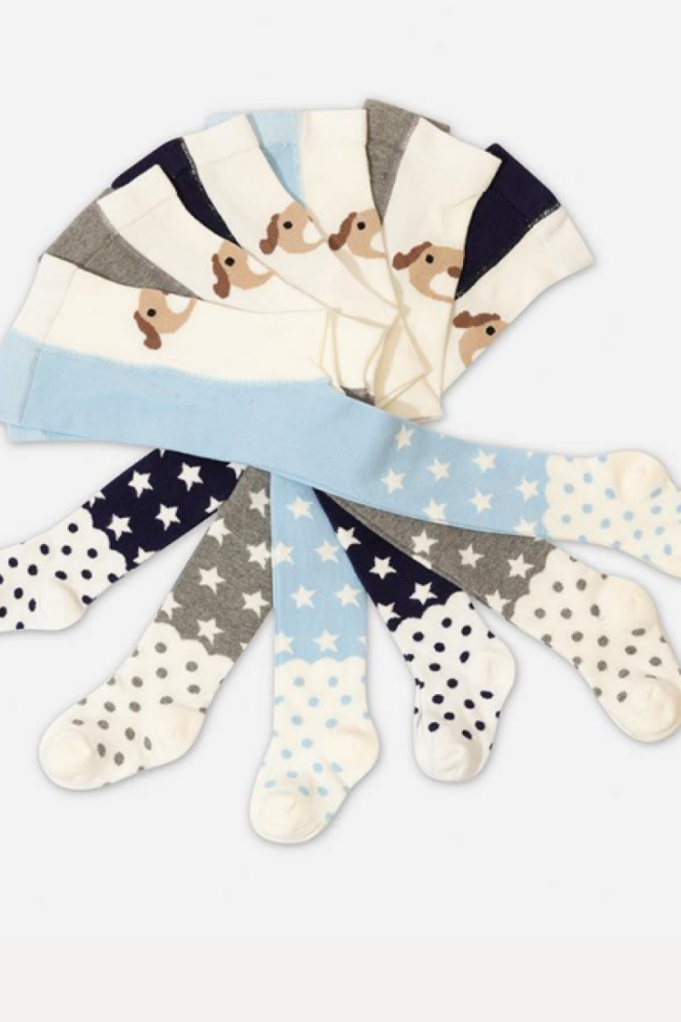 Underwear - Socks - Pajamas - Toptan 6'lı Erkek Bebek Külotlu Çorap 1064-EKLT-006-21(12-18) - Brand: Defne - Women & Kids, Baby Clothes Wholesale - Globality Store