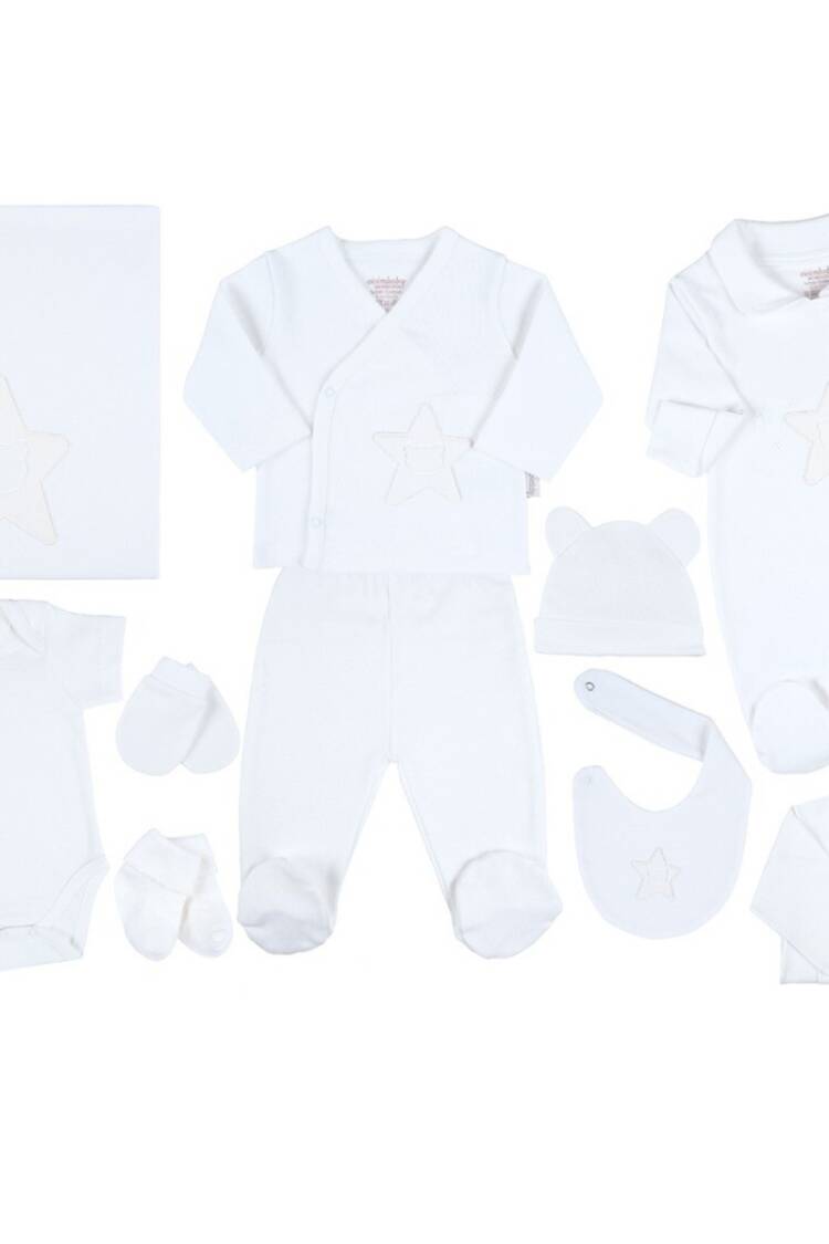 Baby Sets - Toptan Bebek 10'lu Yeni doğan Takım 0-3M 1043-4805 - Brand: Ciccimbaby - Women & Kids, Baby Clothes Wholesale - Globality Store