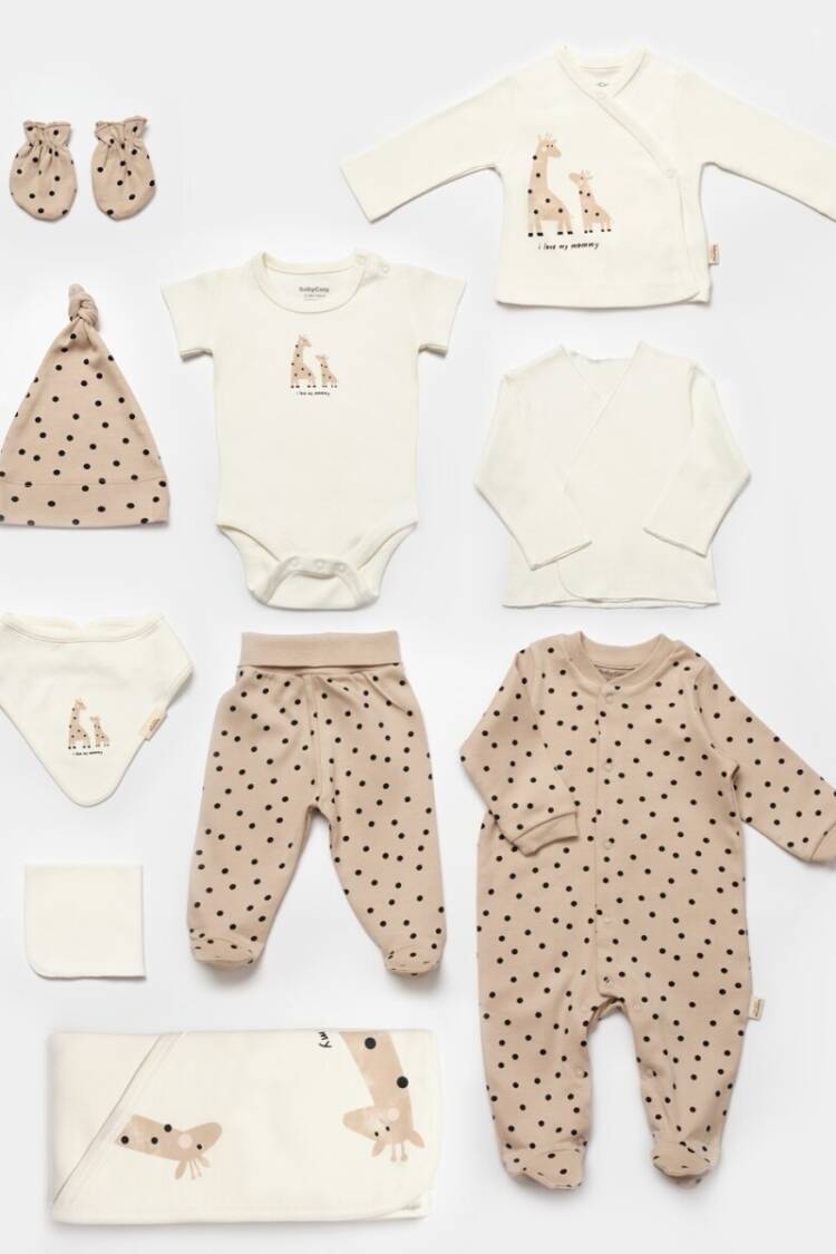 Baby Sets - Toptan Bebek 10'lu Yenidoğan Takım 0-3M 2022-CSY5112 - Brand: BabyCosy - Women & Kids, Baby Clothes Wholesale - Globality Store