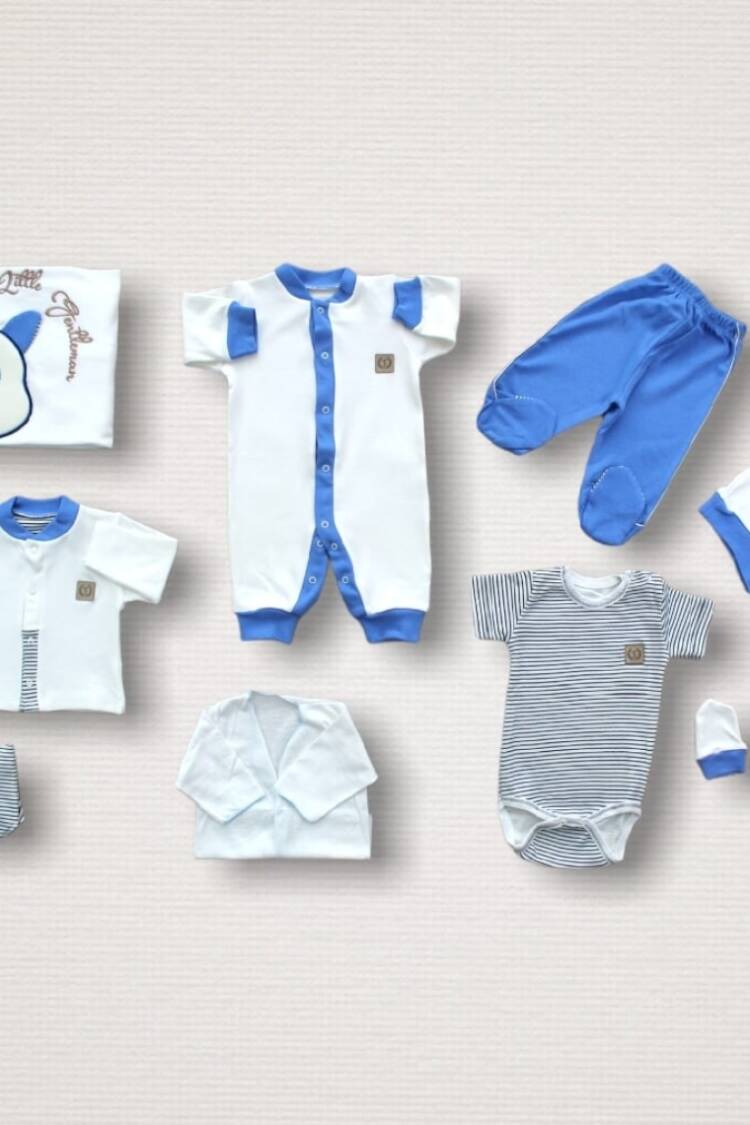 Baby Sets - Toptan Bebek 10'lu Yenidoğan Takım 0-3M 1074-15218 - Brand: Tomuycuk - Women & Kids, Baby Clothes Wholesale - Globality Store