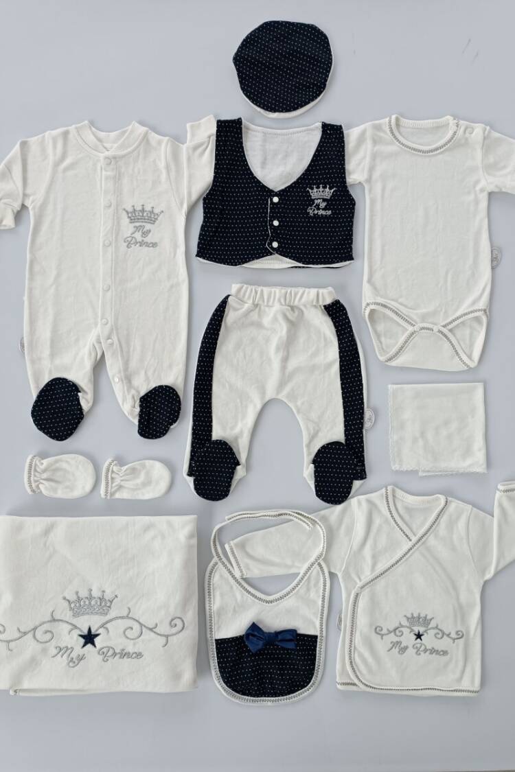 Baby Sets - Toptan Bebek 10'lu Yenidoğan Takım 0-3M 1074 - 05 - Brand: Tomuycuk - Women & Kids, Baby Clothes Wholesale - Globality Store