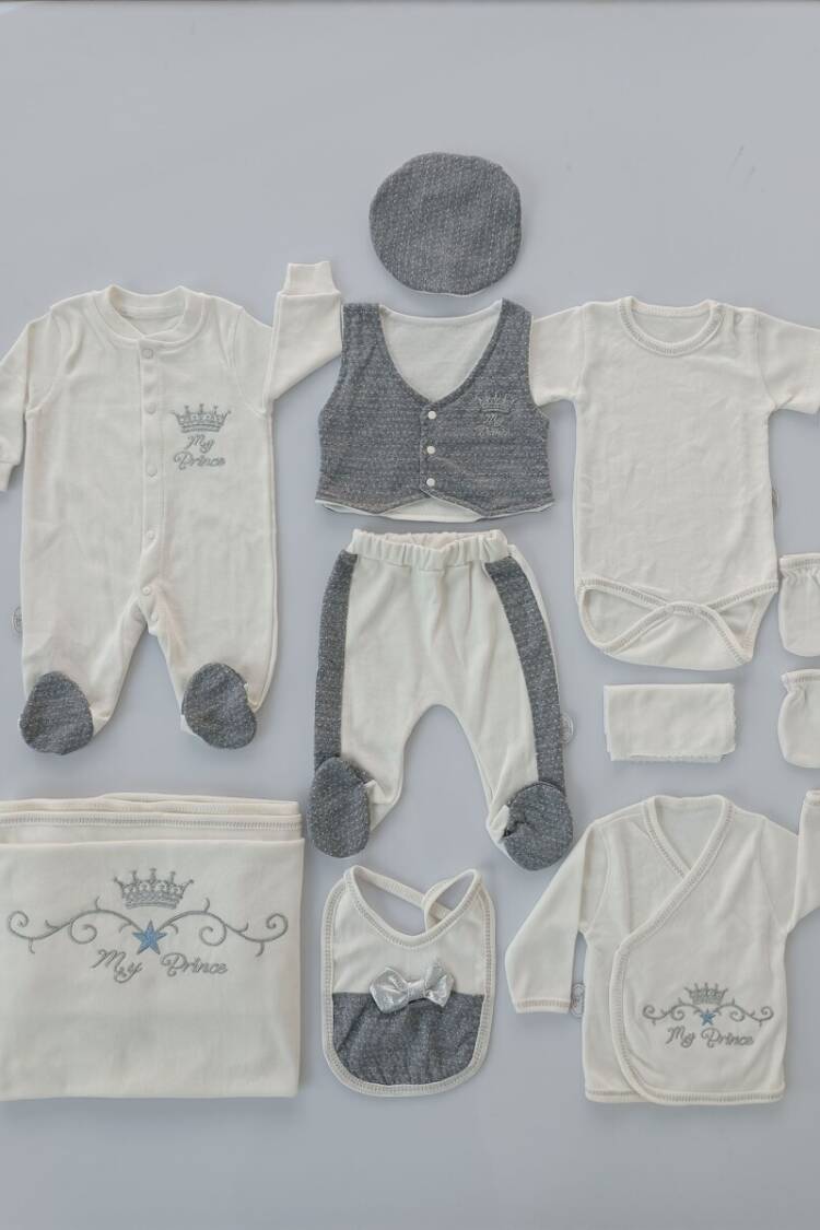Baby Sets - Toptan Bebek 10'lu Yenidoğan Takım 0-3M 1074 - 05 - Brand: Tomuycuk - Women & Kids, Baby Clothes Wholesale - Globality Store