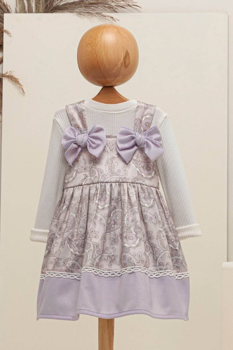 Baby Dress - Toptan Bebek 2'li Elbise ve Bluz Takım 6-18M 2009-5061 - Brand: Babymuz - Women & Kids, Baby Clothes Wholesale - Globality Store