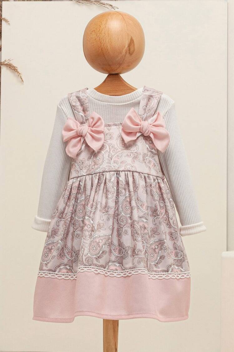 Baby Dress - Toptan Bebek 2'li Elbise ve Bluz Takım 6-18M 2009-5061 - Brand: Babymuz - Women & Kids, Baby Clothes Wholesale - Globality Store
