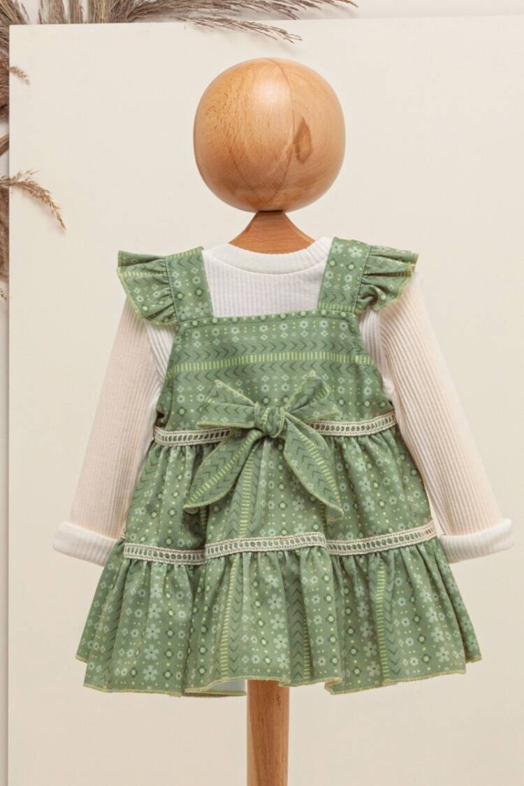 Baby Dress - Toptan Bebek 2'li Elbise ve Bluz Takım 6-18M 2009-5066 - Brand: Babymuz - Women & Kids, Baby Clothes Wholesale - Globality Store