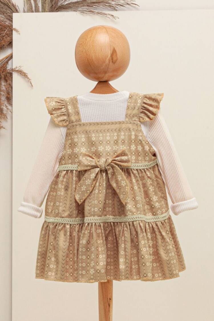 Baby Dress - Toptan Bebek 2'li Elbise ve Bluz Takım 6-18M 2009-5066 - Brand: Babymuz - Women & Kids, Baby Clothes Wholesale - Globality Store