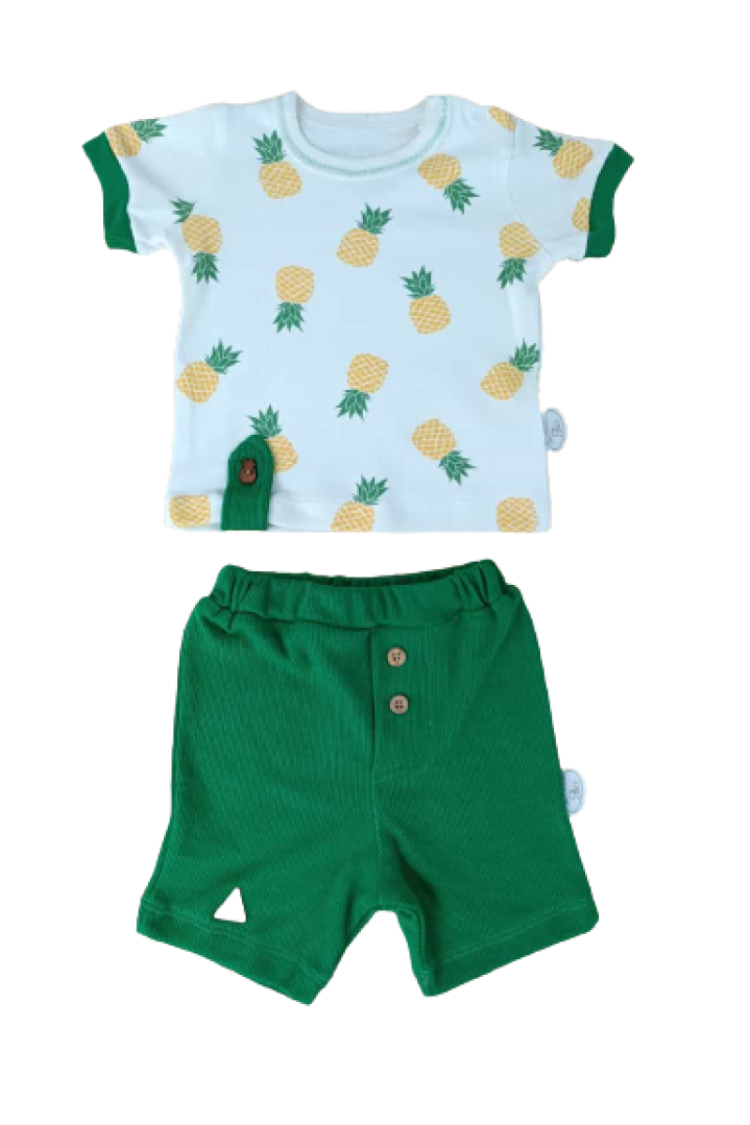 Baby Sets - Toptan Bebek 2'li Tişört ve Şort Takım 3-18M 1074-75491 - Brand: Tomuycuk - Women & Kids, Baby Clothes Wholesale - Globality Store