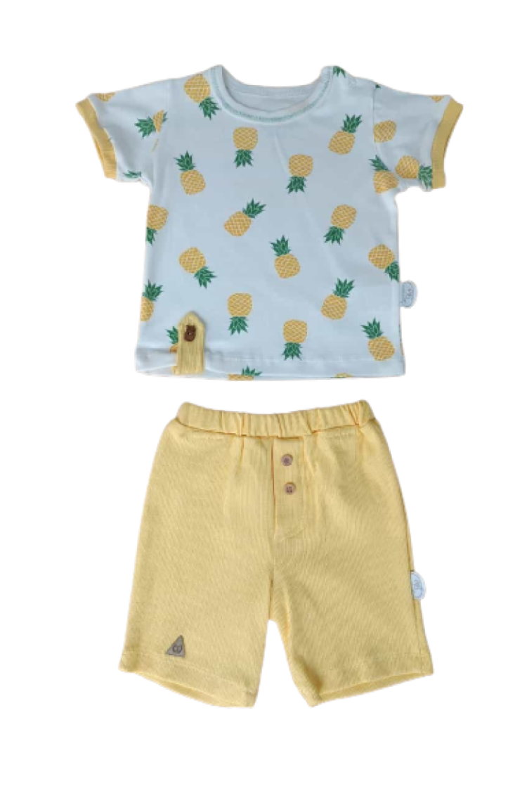 Baby Sets - Toptan Bebek 2'li Tişört ve Şort Takım 3-18M 1074-75491 - Brand: Tomuycuk - Women & Kids, Baby Clothes Wholesale - Globality Store