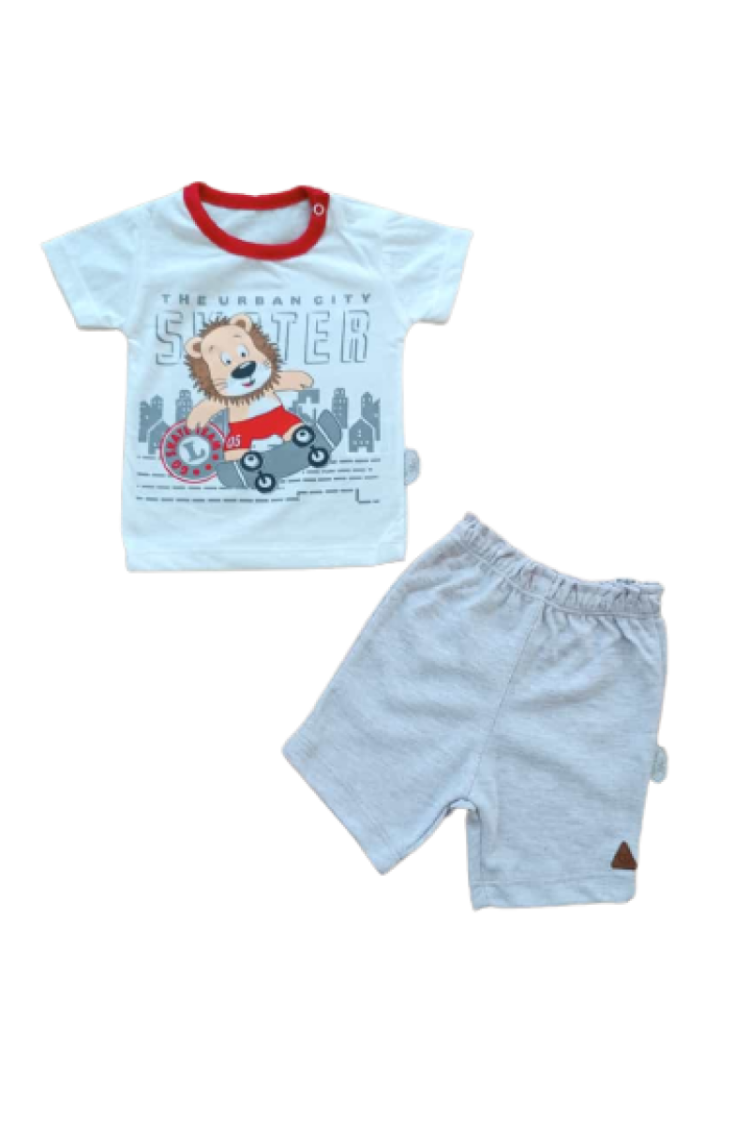 Baby Sets - Toptan Bebek 2'li Tişört ve Şort Takım 6-18M 1074-75572 - Brand: Tomuycuk - Women & Kids, Baby Clothes Wholesale - Globality Store