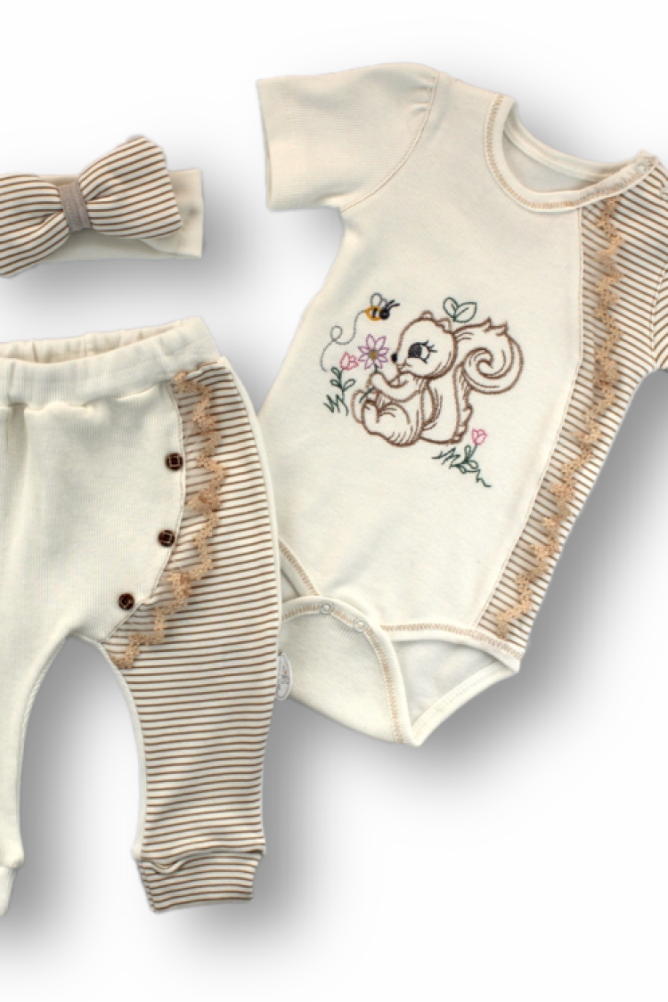 Newborn - Toptan Bebek 3'lü Body Takım 3-12M 1074-75388 - Brand: Tomuycuk - Women & Kids, Baby Clothes Wholesale - Globality Store