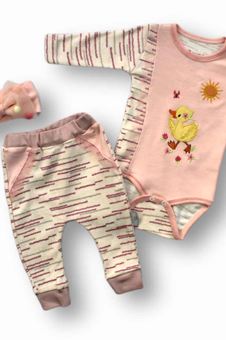 Baby Sets - Toptan Bebek 3'lü Yenidoğan Takım 0-9M 1074-75396 - Brand: Tomuycuk - Women & Kids, Baby Clothes Wholesale - Globality Store