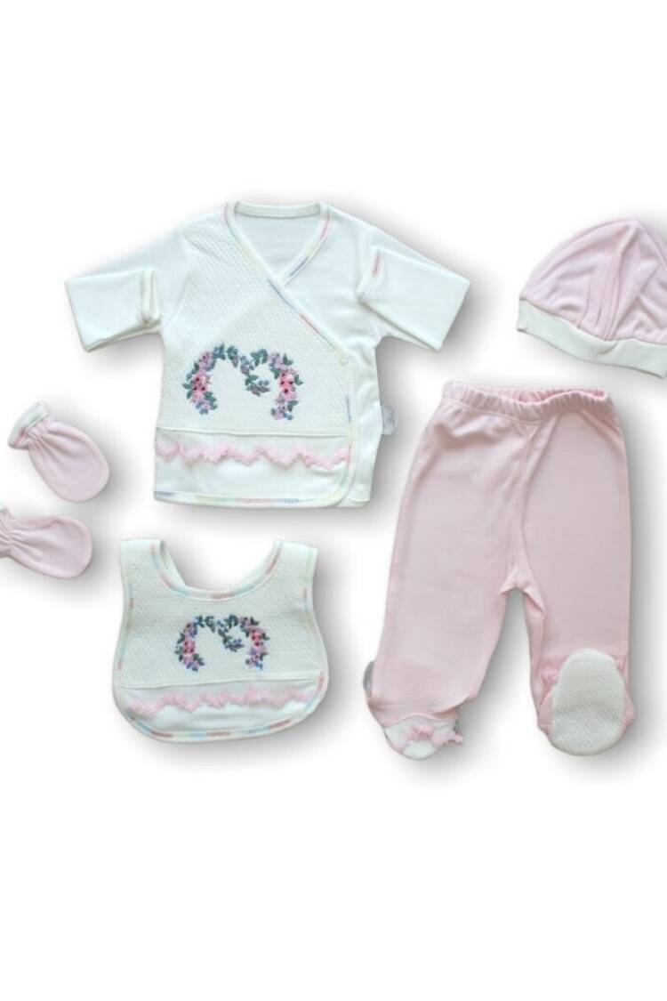 Baby Sets - Toptan Bebek 5'li Yenidoğan Takım 0-3M 1074-15255 - Brand: Tomuycuk - Women & Kids, Baby Clothes Wholesale - Globality Store