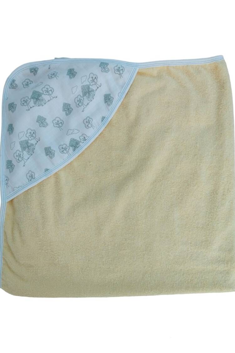 Towel and Bathrobe - Toptan Bebek Desenli Bornoz Havlu 90x105 cm 1074-55102 - Brand: Tomuycuk - Women & Kids, Baby Clothes Wholesale - Globality Store
