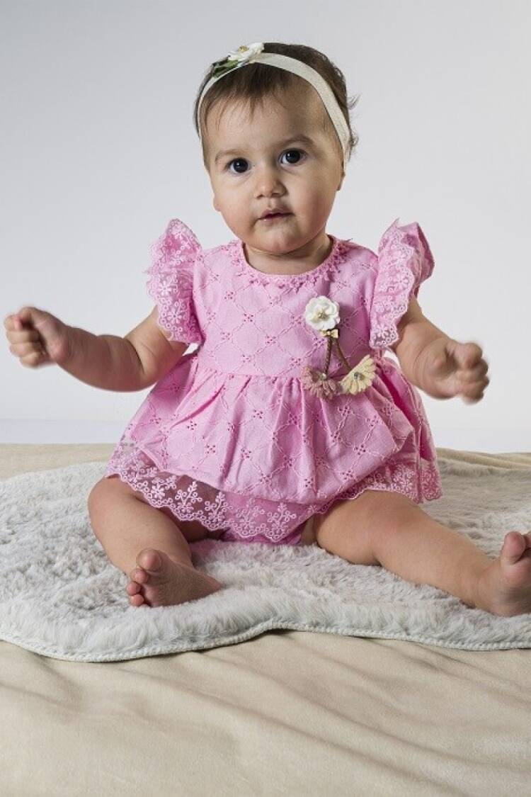 Baby Dress - Toptan Bebek Elbise 3-12M 1022-23177 - Brand: Wecan - Women & Kids, Baby Clothes Wholesale - Globality Store