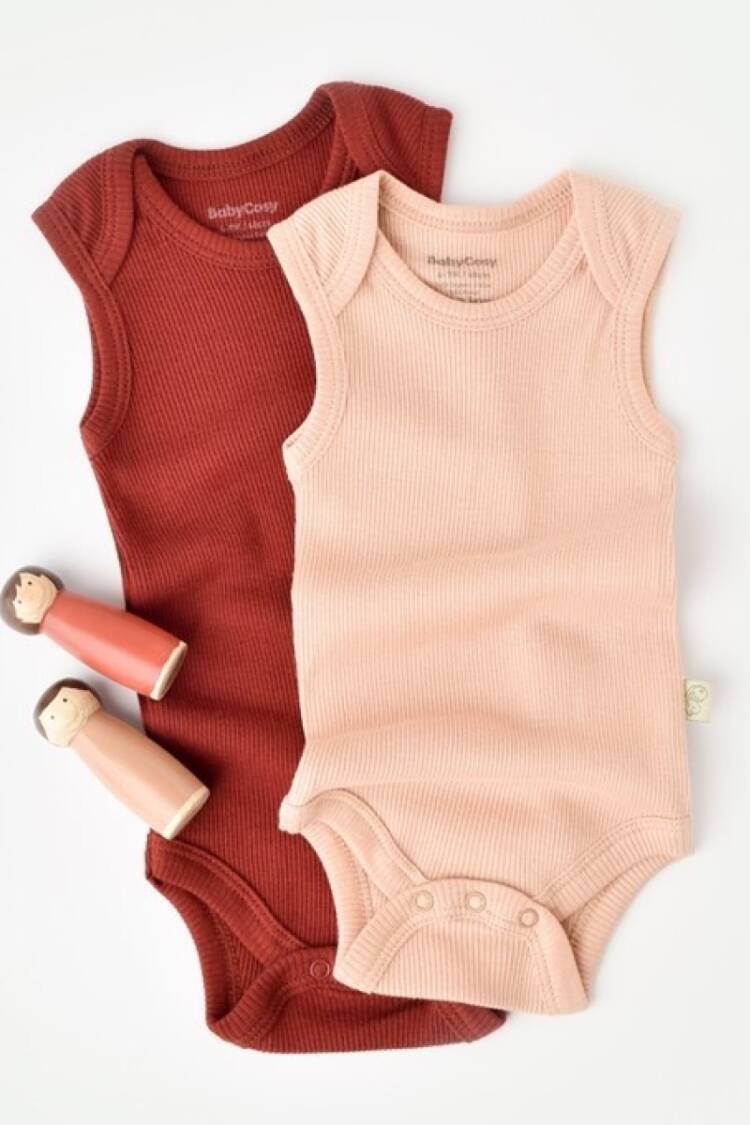 Newborn - Toptan Bebek Modal 2 Li Askılı Body Baby Cosy 2022-CSYM11113 - Brand: BabyCosy - Women & Kids, Baby Clothes Wholesale - Globality Store