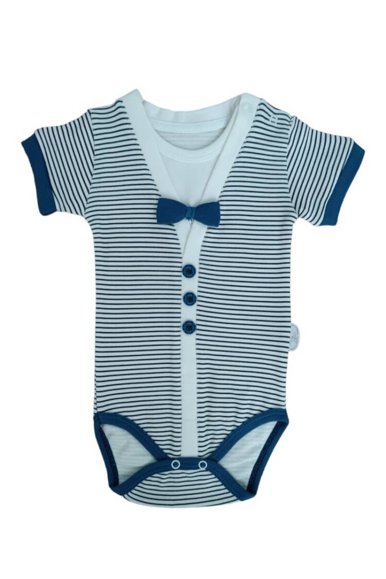Newborn - Toptan Bebek Ribana Çizgili Zıbın 6-18M 1074-20275 - Brand: Tomuycuk - Women & Kids, Baby Clothes Wholesale - Globality Store