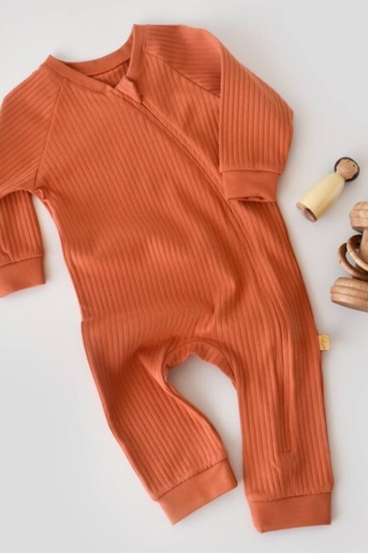 Baby Rompers and Overalls - Toptan Bebek Ribana Fermuarlı Tulum 3-24M Baby Cosy 2022-CSYR4605 - Brand: BabyCosy - Women & Kids, Baby Clothes Wholesale - Globality Store