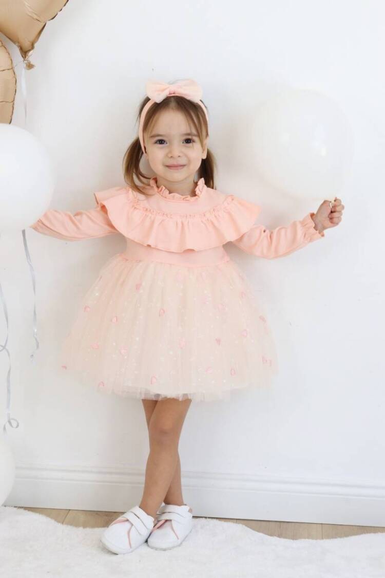 Baby Dress - Toptan Bebek Tüllü Valon Elbise 6-24M Serkon Baby&Kids 1084-M0569 - Brand: Serkon Baby&Kids - Women & Kids, Baby Clothes Wholesale - Globality Store