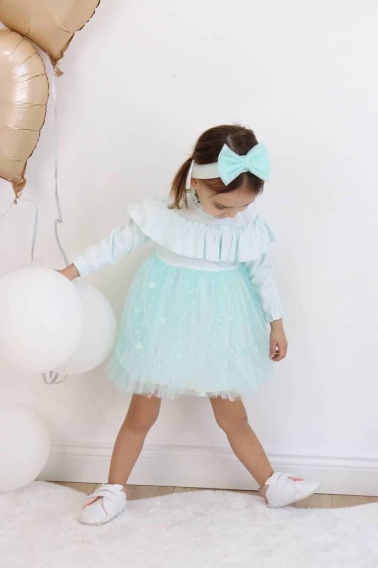 Baby Dress - Toptan Bebek Tüllü Valon Elbise 6-24M Serkon Baby&Kids 1084-M0569 - Brand: Serkon Baby&Kids - Women & Kids, Baby Clothes Wholesale - Globality Store