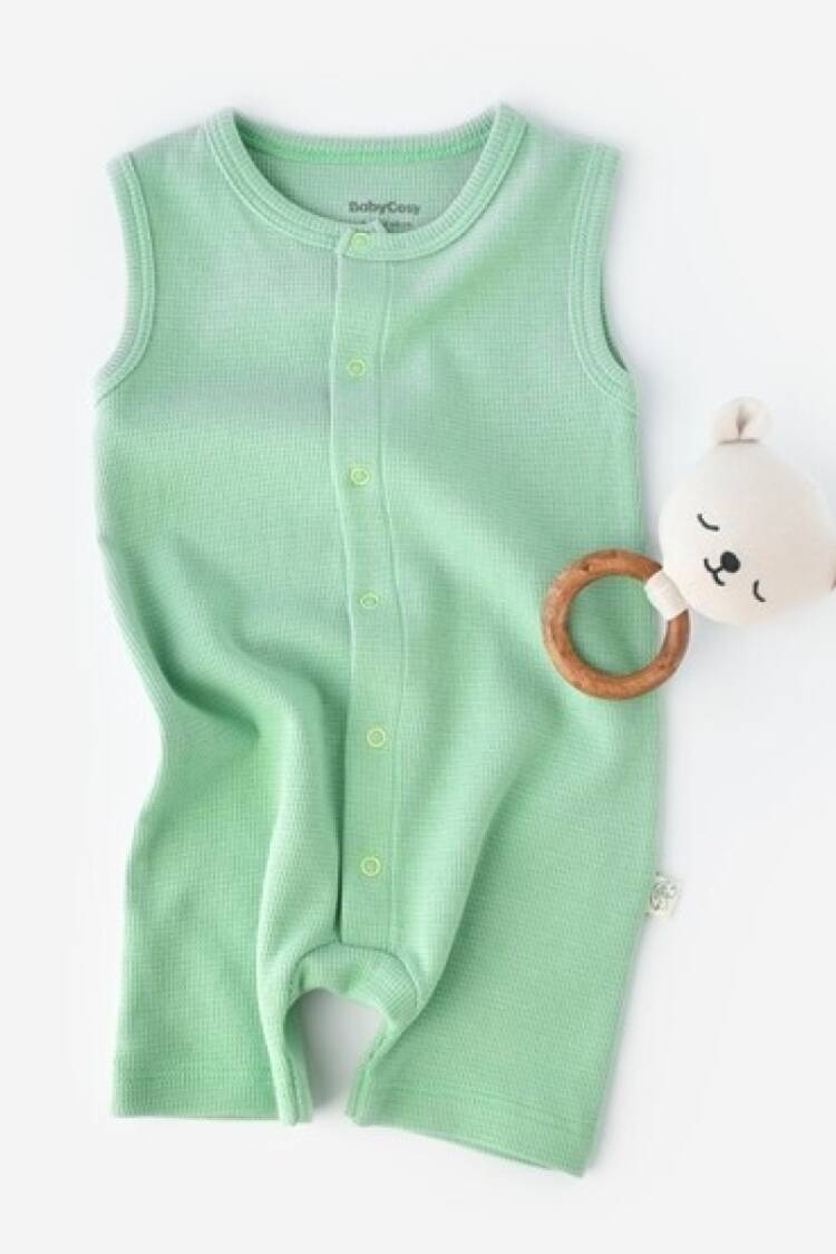 Baby Rompers and Overalls - Toptan Bebek Waffle Askılı Tulum 3-24M Baby Cosy 2022-CSYW1007 - Brand: BabyCosy - Women & Kids, Baby Clothes Wholesale - Globality Store