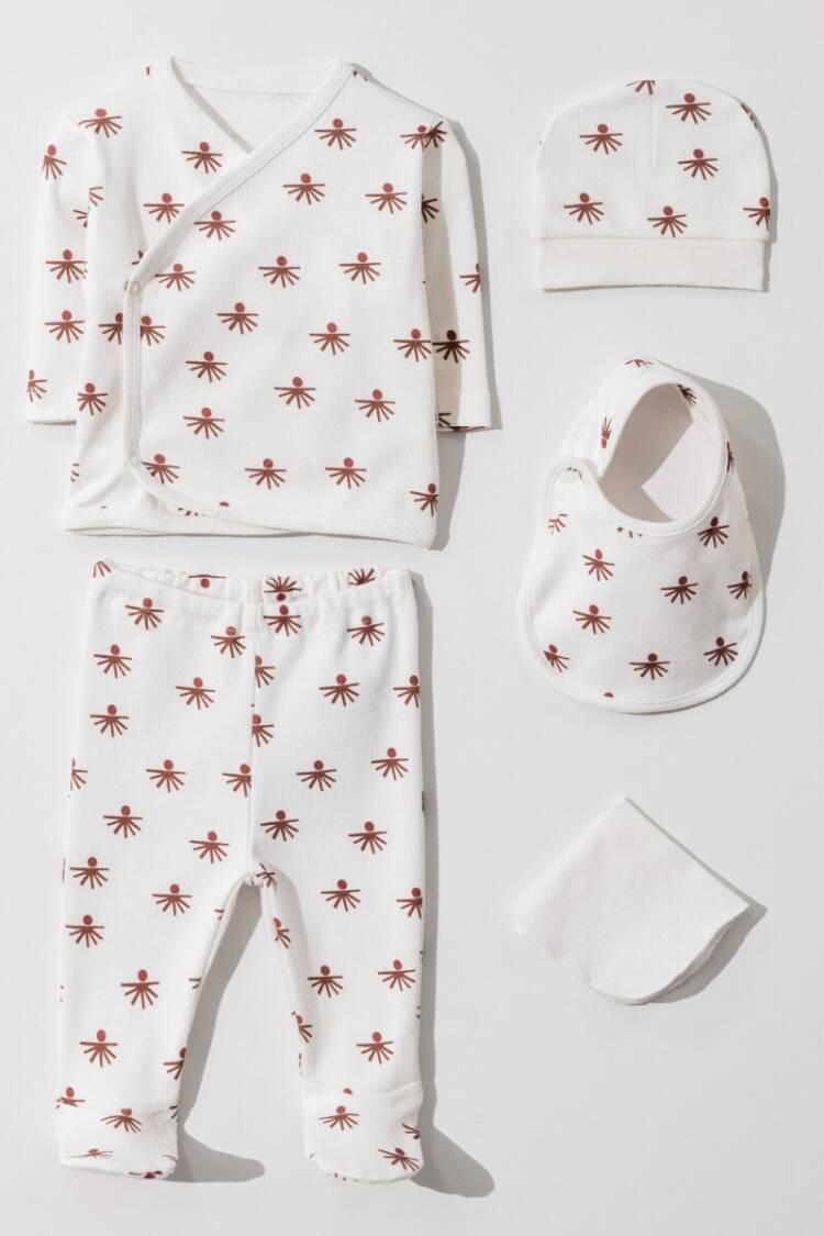 Newborn - Toptan Bebek Yenidoğan 5'li Takım (Kutulu) 0M 2030-5604 - Brand: Pambuliq - Women & Kids, Baby Clothes Wholesale - Globality Store