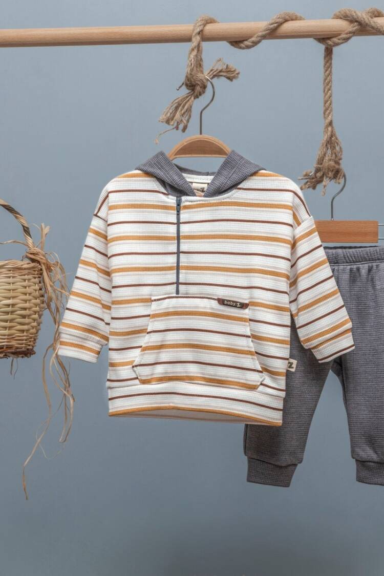 Baby Sets - Toptan Erkek Bebek 2'li Eşofman Takımı 6-24M 1097-4670 - Brand: BabyZ - Women & Kids, Baby Clothes Wholesale - Globality Store