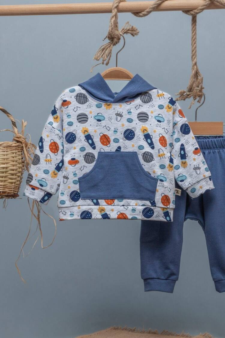 Baby Sets - Toptan Erkek Bebek 2'li Takım 6-18M 1097-4739 - Brand: BabyZ - Women & Kids, Baby Clothes Wholesale - Globality Store