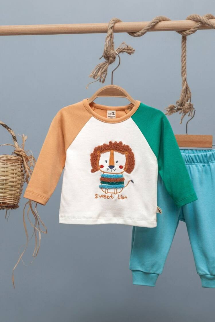 Baby Sets - Toptan Erkek Bebek 2'li Takım 6-24M 1097-4744 - Brand: BabyZ - Women & Kids, Baby Clothes Wholesale - Globality Store