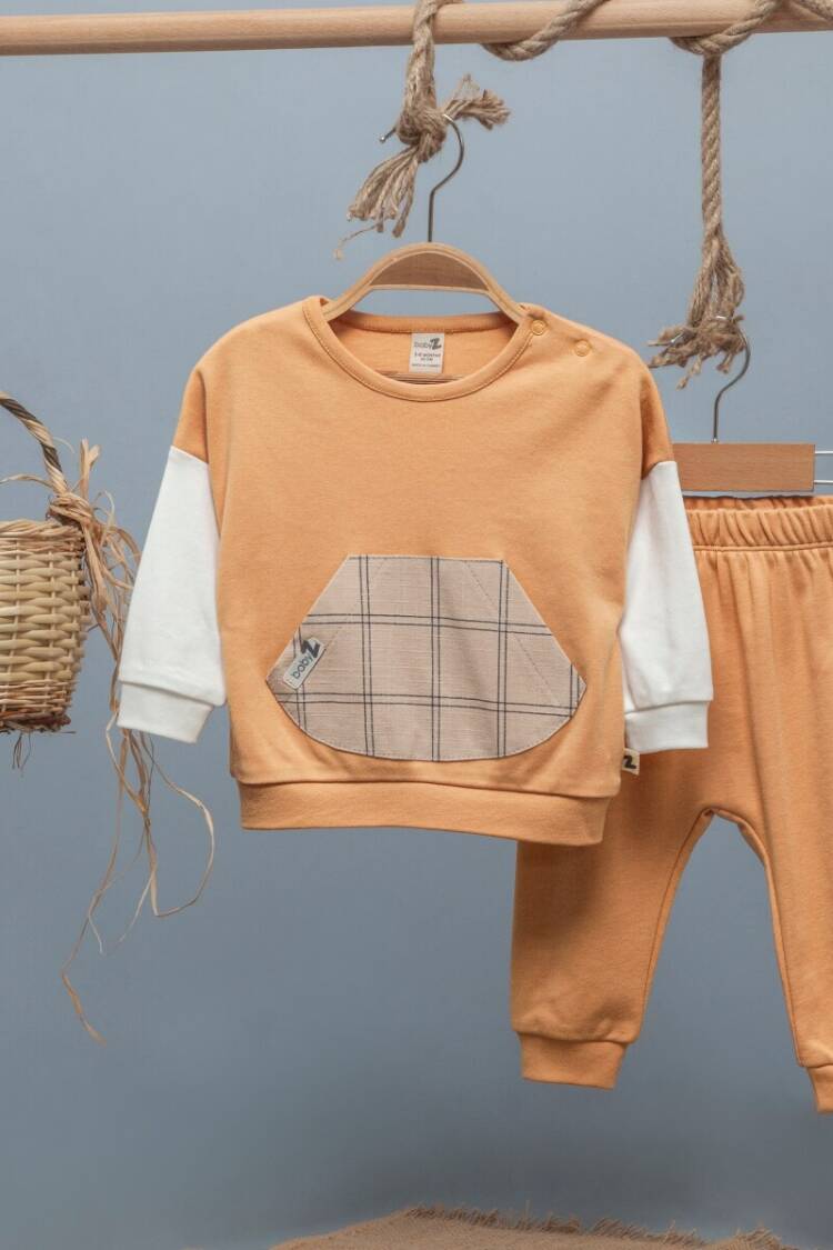 Baby Sets - Toptan Erkek Bebek 2'li Takım 6-24M 1097-4748 - Brand: BabyZ - Women & Kids, Baby Clothes Wholesale - Globality Store