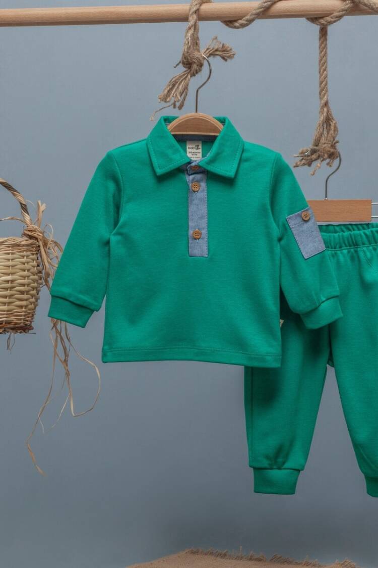 Baby Sets - Toptan Erkek Bebek 2'li Takım 6-24M 1097-4749 - Brand: BabyZ - Women & Kids, Baby Clothes Wholesale - Globality Store