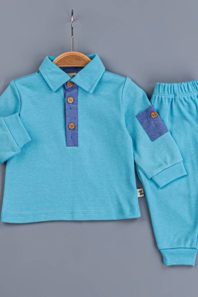 Baby Sets - Toptan Erkek Bebek 2'li Takım 6-24M 1097-4749 - Brand: BabyZ - Women & Kids, Baby Clothes Wholesale - Globality Store